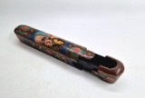 penar pentru caligrafie de epoca din papier-m&acirc;ch&eacute; Perisa _ dinastia Qajara sec XIX _ pictat manual