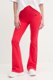 adidas colanti Essentials femei, culoarea rosu, neted, JD3074
