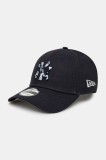 New Era șapcă de baseball din bumbac culoarea albastru marin, cu imprimeu, 60595180
