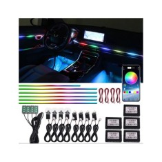 Kit lumini ambientale Symphony wireless cu LED, Acrilice 18 in 1 - Portiere, bord, manere
