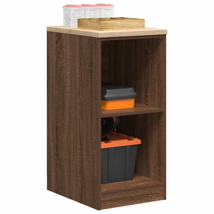 Gossi dulap de depozitare pentru garaj stejar maro 40x51x85 cm