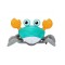 Jucarie interactiva Crab cu senzor de miscare bleu
