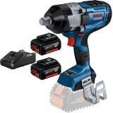Bosch GDS 18V-1600 HC + GBA + GAL 18V-40 - Masina de insurubat cu impact patrat 3/4 inch 2200 Nm + Set 2 acumulatori si incarcator Li-Ion 18 V 5 Ah