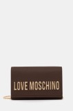 Love Moschino geantă culoarea maro, JC4103PP1NKD0301
