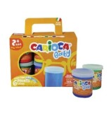 Cumpara ieftin Tempera super lavabila Carioca Baby Finger Paint , pentru pictura cu mana, 6 culori x 80ml
