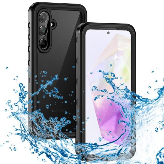 Husa pentru Samsung Galaxy A35 5G - ShellBox Waterproof IP68 Case - Black
