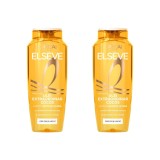 Set 2x Sampon L&amp;#039;Oreal Paris Elseve Ulei Extraordinar Cocos, pentru par fin si uscat, 250 ml