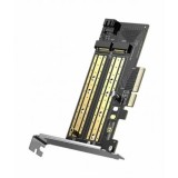 ADAPTOR Ugreen, &amp;quot;CM302&amp;quot; 2 X M.2 (M)(NVMe) la PCle 3.0, adaptor pt. SSD M.2 cu form factor 2280, 2260, 2242 si 2230 &amp;quot;70504&amp;quot;