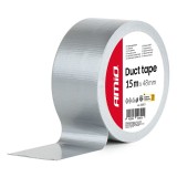 Bandă tehnică gri 48mm x 15m x 0.19mm AMIO-04851