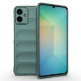 Husa antisoc pentru samsung galaxy a06, margini striate, magic shield, green