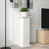 vidaXL Suport pentru plante Alb foarte lucios 30,5 x 30 x 80,5 cm 899770