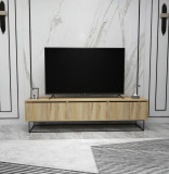 Comoda TV, Kalune Design, Kordon 180, P&acirc;slă / Negru