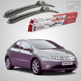 Ștergătoare Honda Civic VIII FN/FK Hatchback 2006-2011 | Set Față Flat &ndash; TeamCar&reg;