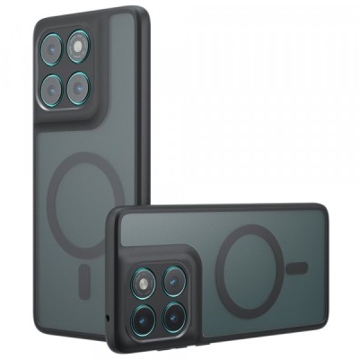 Husa MagSafe pentru Motorola Edge 60 Fusion / Edge 60, Techsuit, PureFrost, Neagra foto