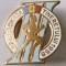 INSIGNA SPARTACHIADA TINERETULUI 1958 ATLETISM ATLETUL FARA RELIEF PRINDERE CU AC DE SIGURANTA RPR (CITITI DESCRIEREA)