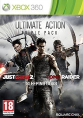 Ultimate Action Triple Pack - Just Cause 2/Sleeping Dogs/Tomb Raider XB360 foto