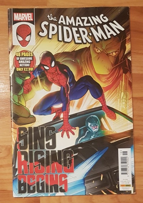 The Amazing Spider-Man. Sins Rising Begins. Marvel