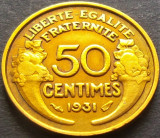 Moneda istorica 50 CENTIMES - FRANTA, anul 1932 * cod 3371 = excelenta