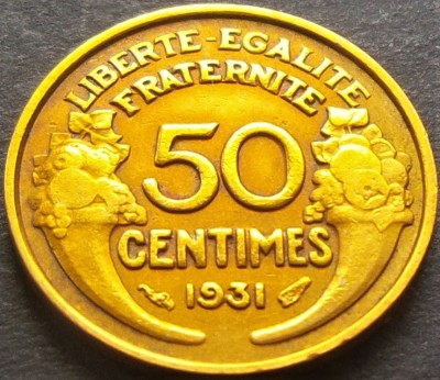 Moneda istorica 50 CENTIMES - FRANTA, anul 1932 * cod 3371 = excelenta foto
