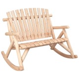 Cumpara ieftin Banca balansoar cu 2 locuri, 123x96x102 cm, lemn masiv molid