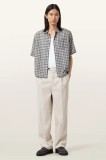 AllSaints pantaloni cu l&acirc;nă TALLIS culoarea bej, drept, M021TD