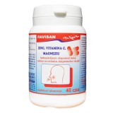 Zinc vitamina c magneziu 40cps favisan