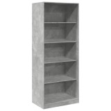 Cumpara ieftin Sifonier, gri beton, 80x50x200 cm, lemn prelucrat