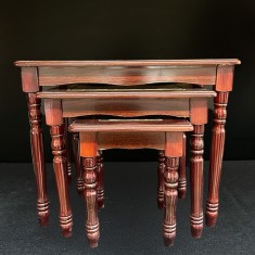 Set de măsuțe decorative din lemn cu blat imitație marmură &ndash; China