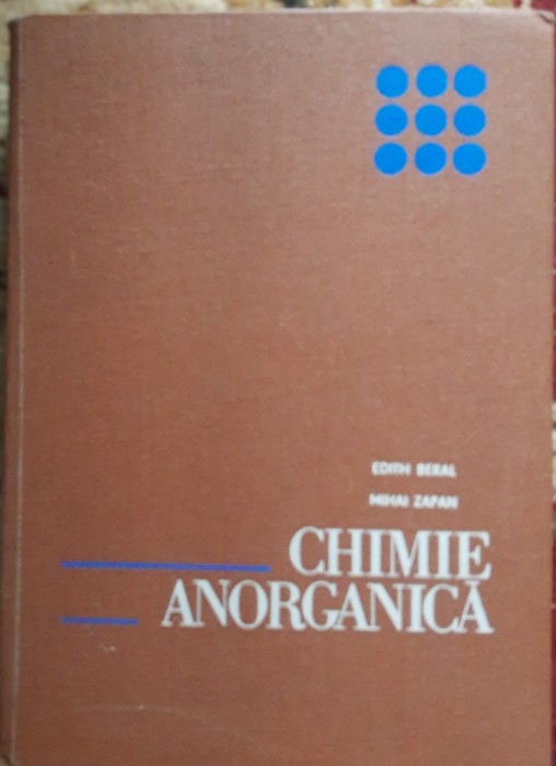 CHIMIE ANORGANICA - EDITH BERAL, 1977