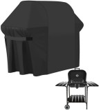 Husa pentru gratar 130x75x131 cm, rezistenta la apa si radiatii UV, negru, Kaminer