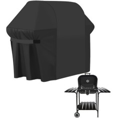 Husa pentru gratar 130x75x131 cm, rezistenta la apa si radiatii UV, negru