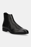 BOSS ghete chelsea de piele Theon barbati, culoarea negru, 50529228