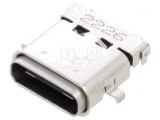 Soclu USB C PCB 90&deg; USB 3.1, Lumberg
