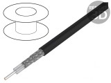 Cablu Coaxial RG223U S&acirc;rmă Cu PVC Negru 100m 5,4mm