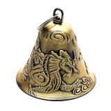Clopotel auriu cu dragon si phoenix