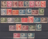 ROMANIA 1945 LP 188 UZUALE MIHAI I HARTIE GRI SERIE SARNIERA