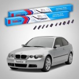 Cumpara ieftin Ștergătoare BMW Seria 3 Compact (E46) 2001-2005 | Set Față Flat Premium &ndash; TeamCar&reg;