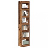 VidaXL Dulap cu cărți/Separator de cameră Lemn vechi 40x30x198 cm