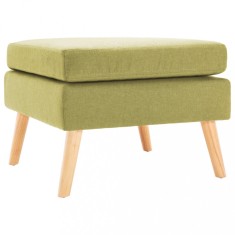 vidaXL Taburet, verde, material textil
