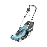 Cumpara ieftin Cositoare electrica Makita ELM3720, 1400W, latime taiere 37cm, inaltime 20-55mm, cos 40L, otel, albastru