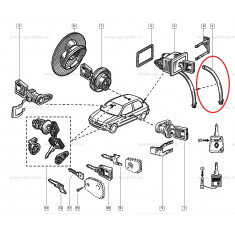 Piesa inchizator spate Renault Clio 1, original 7700805992 Kft Auto