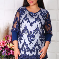 Bluza Eleganta din tull brodat - 52Marimea