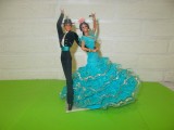 PAPUSI spaniole de COLECTIE marca MARIN CHICLANA , cuplu dansatori de FLAMENCO