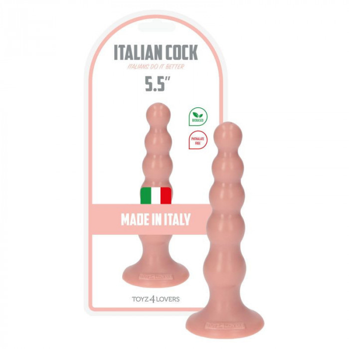 Dildo Anal Elio, Natural, 14 cm x 3,5 cm