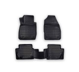 Covorase Auto Tip Tavita Cauciuc ALM Ford Fiesta 2008-2017 Negre Fata + Spate