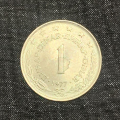 Moneda 1 dinar 1977 Iugoslavia