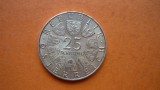 25 SCHILLING 1968 ARGINT, Europa