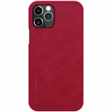 Husa pentru iPhone 12 Pro Max, Nillkin QIN Leather Case, Red
