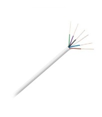 Cablu pentru telefon sau alarma din cupru YTDY 6x0.5mm 1m liniar alb foto