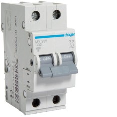 Siguranta automata 32A 2P Curba C 4,5ka Hager MY232